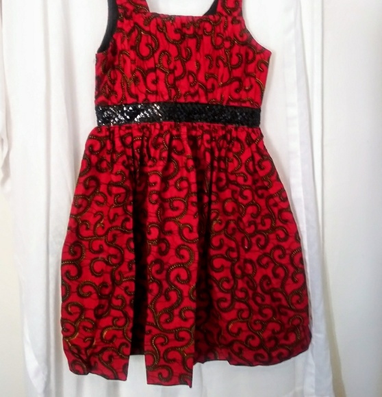 🌞3/$18🌞Handmade Cranberry Red Holiday Dress - Picture 2 of 5